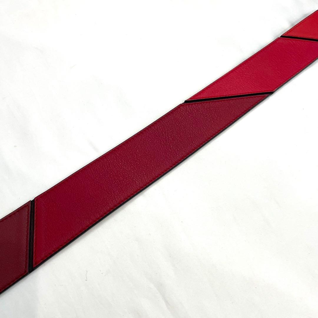 【極美品】LOEWE パズル ショルダーベルト ストラップ レザー 箱付き