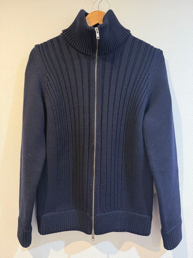11FW マルジェラドライバーズニット ネイビーSサイズ