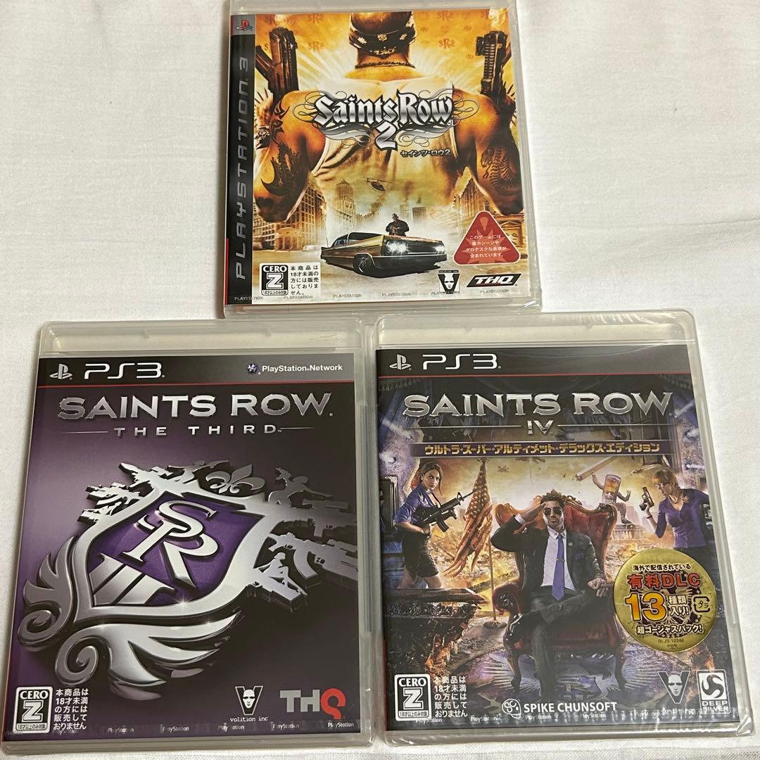新品未開封　PS3  SAINTS ROW 3点セット販売