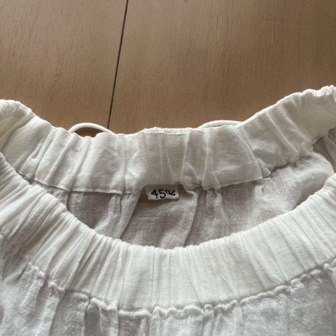 45Rpm ガーゼのシャーリングチュニックブラウス