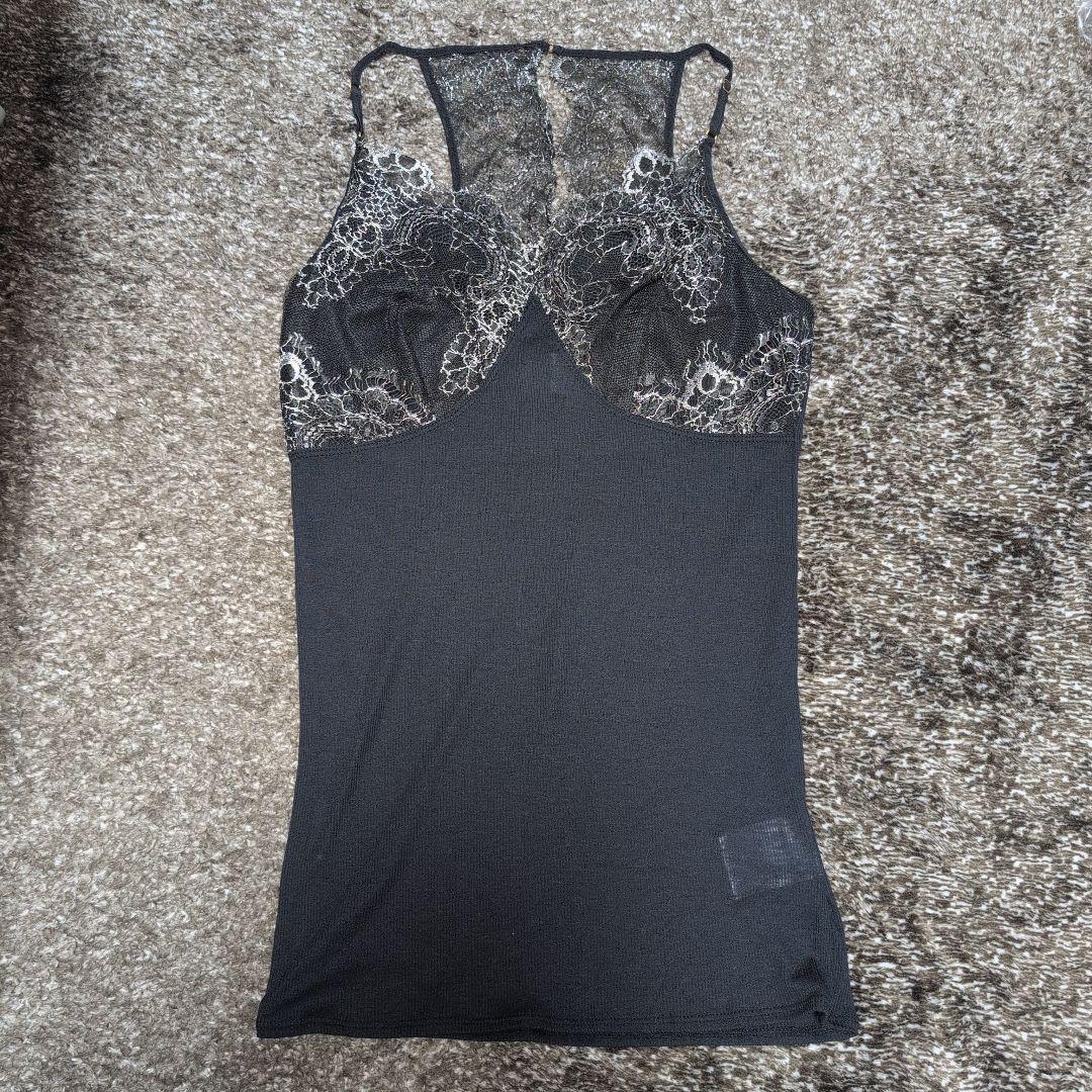 Share Spirit ブラックレースキャミソール