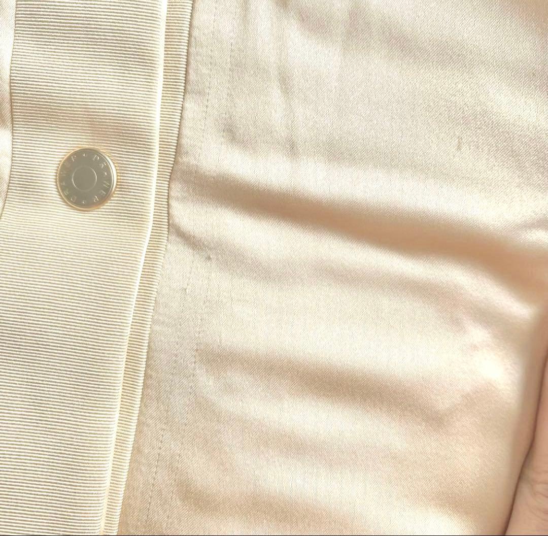 美品 ドゥロワー シルクポリエステルキルトジャケット リアルダウン ロゴma1