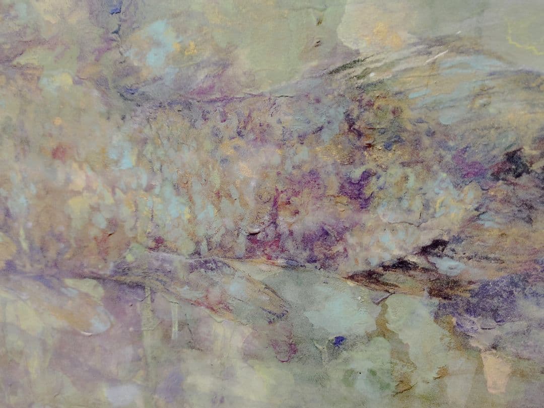 日本画「シーラカンス」