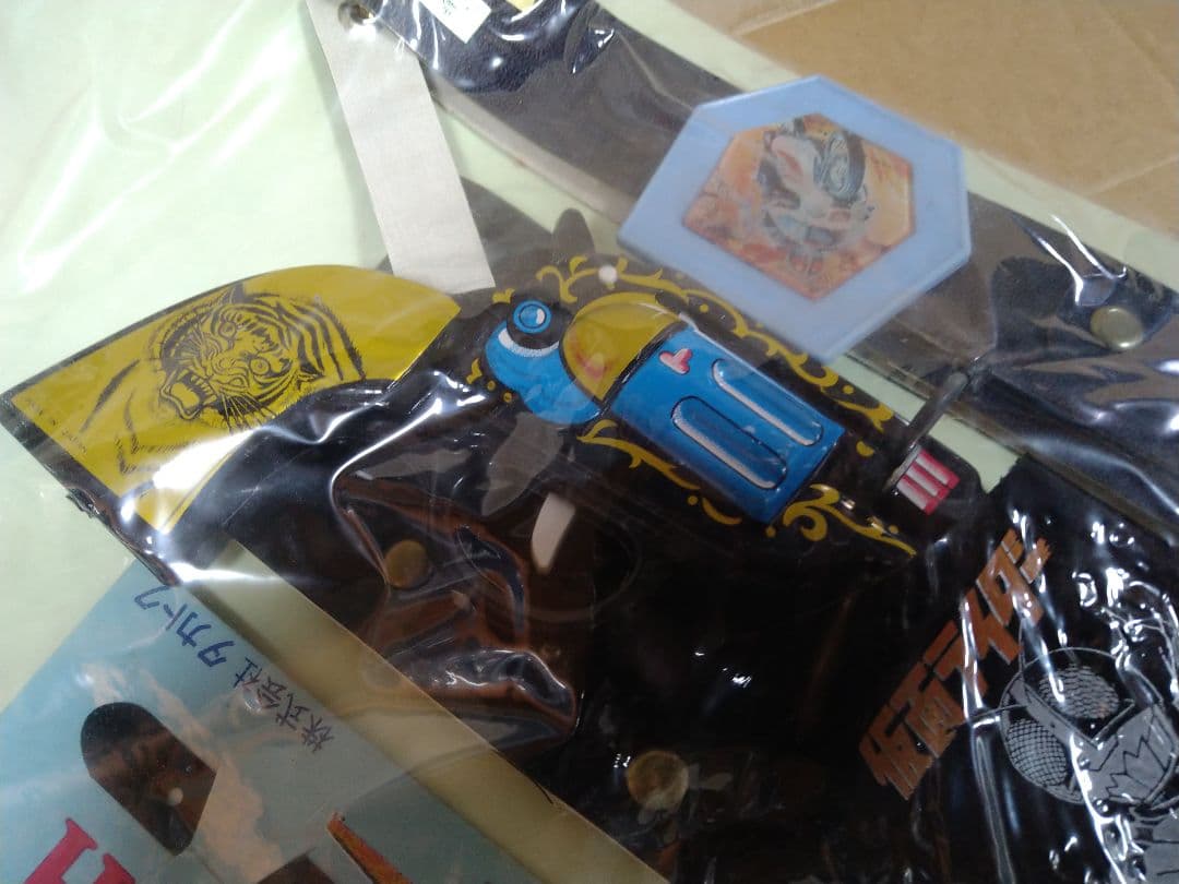 タカトク 仮面ライダー 絵がわりベルト ホルスター コルク銃 時計