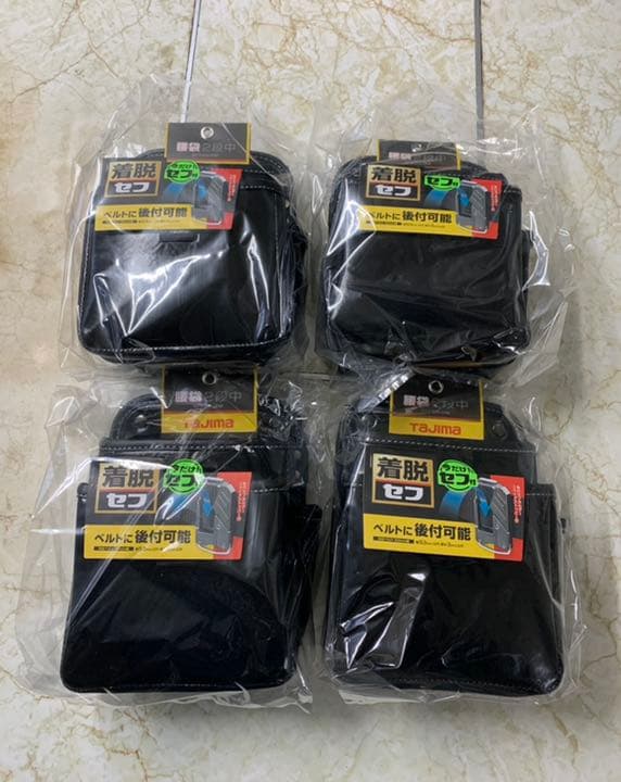 タジマ Tajima 着脱式腰袋 2段中 セフ付 SFKBN-2M×4個