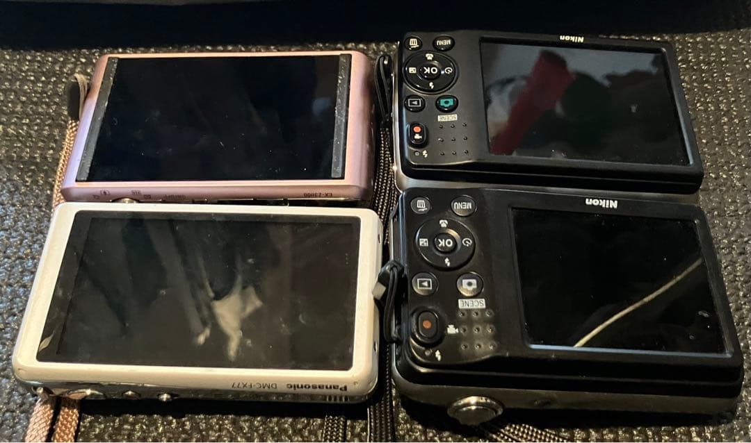 Nikon CASIO panasonic デジカメ 4個まとめ 現状品