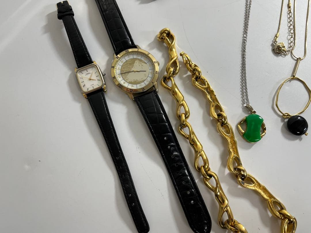 遺品整理グッズ　クォーツ時計 ステンレススチールバンド