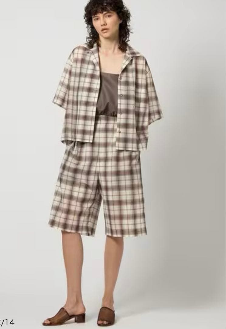 6roku ハーフパンツ　チェック