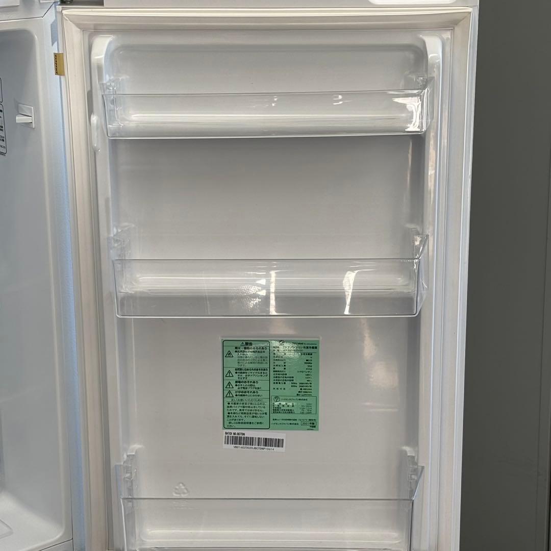 ∞設置込！送料無料！2021 ハイセンス 162L AT-RF160-WH