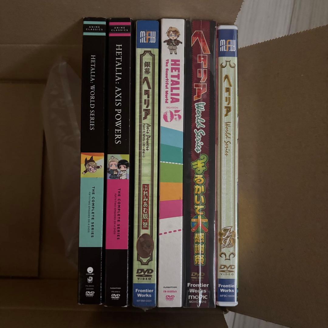 ヘタリア アニメDVD アニメイト限定版 セット まとめ 特典 非販売品 カード