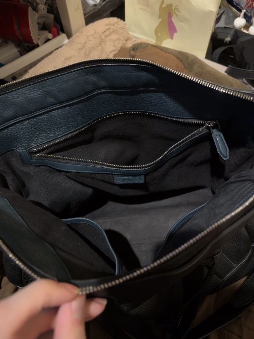 フェラガモLeather Dynamo Business Bag ビジネスバッグ