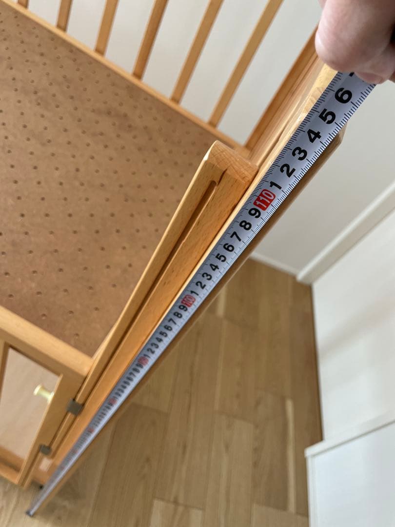 ヤマサキ　ベビーベッド ツーオープン　ハイタイプ