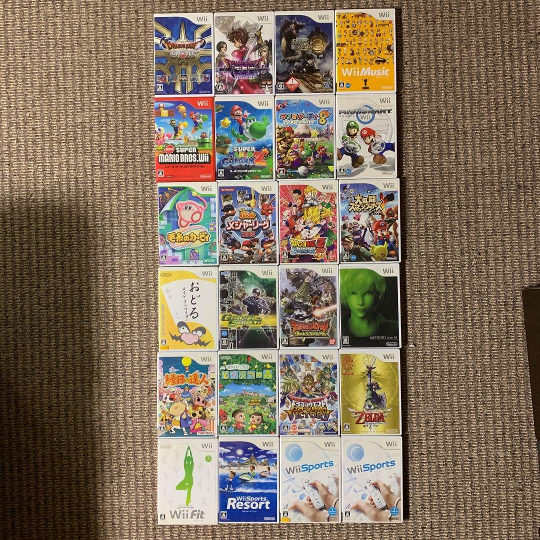 【❗️バラ売可能❗️】Wiiゲームソフト24本セット