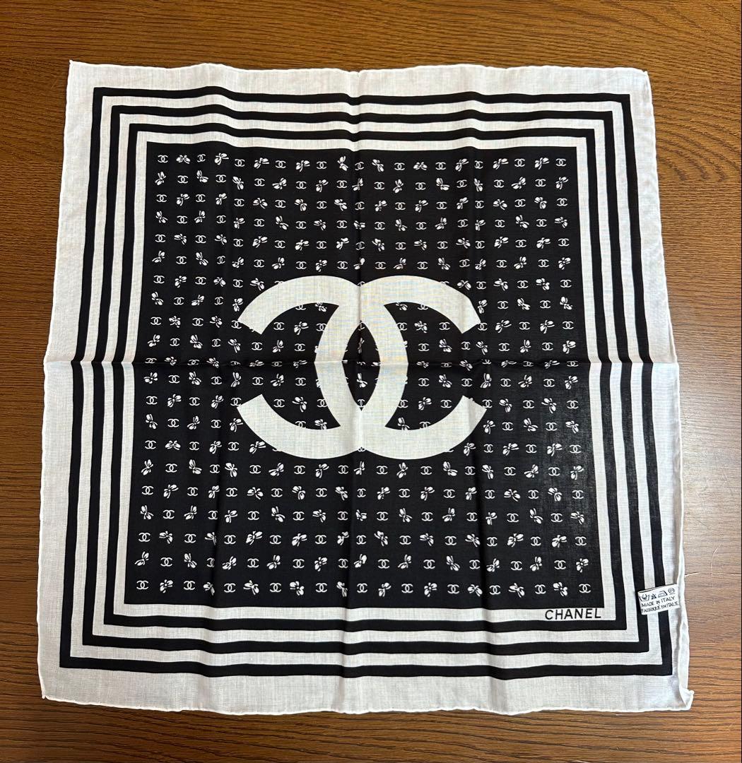 【最終値下げ】CHANEL シャネル ハンカチ 100%コットン