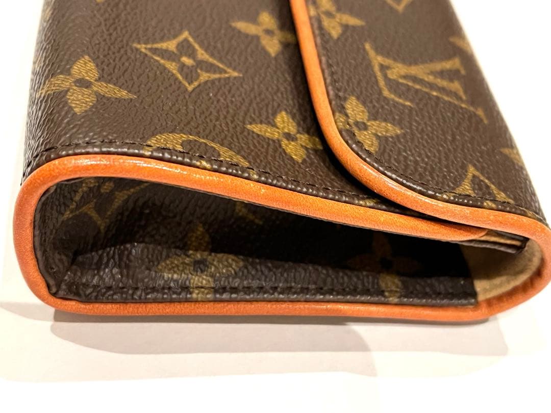 ルイヴィトン　ポシェットフロランティーヌ　ウエストバッグ　モノグラム　ブラウン