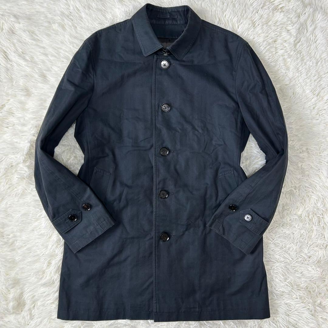 【美品/L】バーバリーロンドン ステンカラーコート アウター ウールライナー付