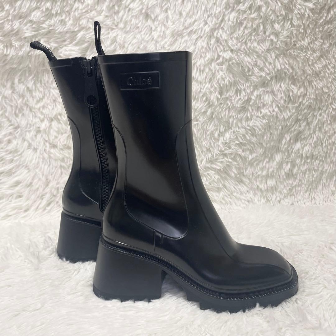 ✨未使用✨Chloé ベティレインブーツ ジッパー ブラック