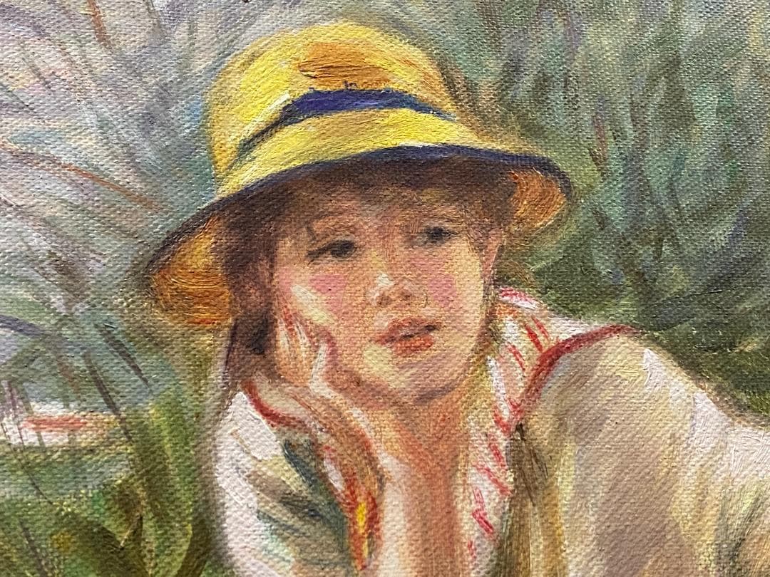 ピエール＝オーギュスト・ルノワール『舟遊びをする人々の昼食』複製画　摸写①