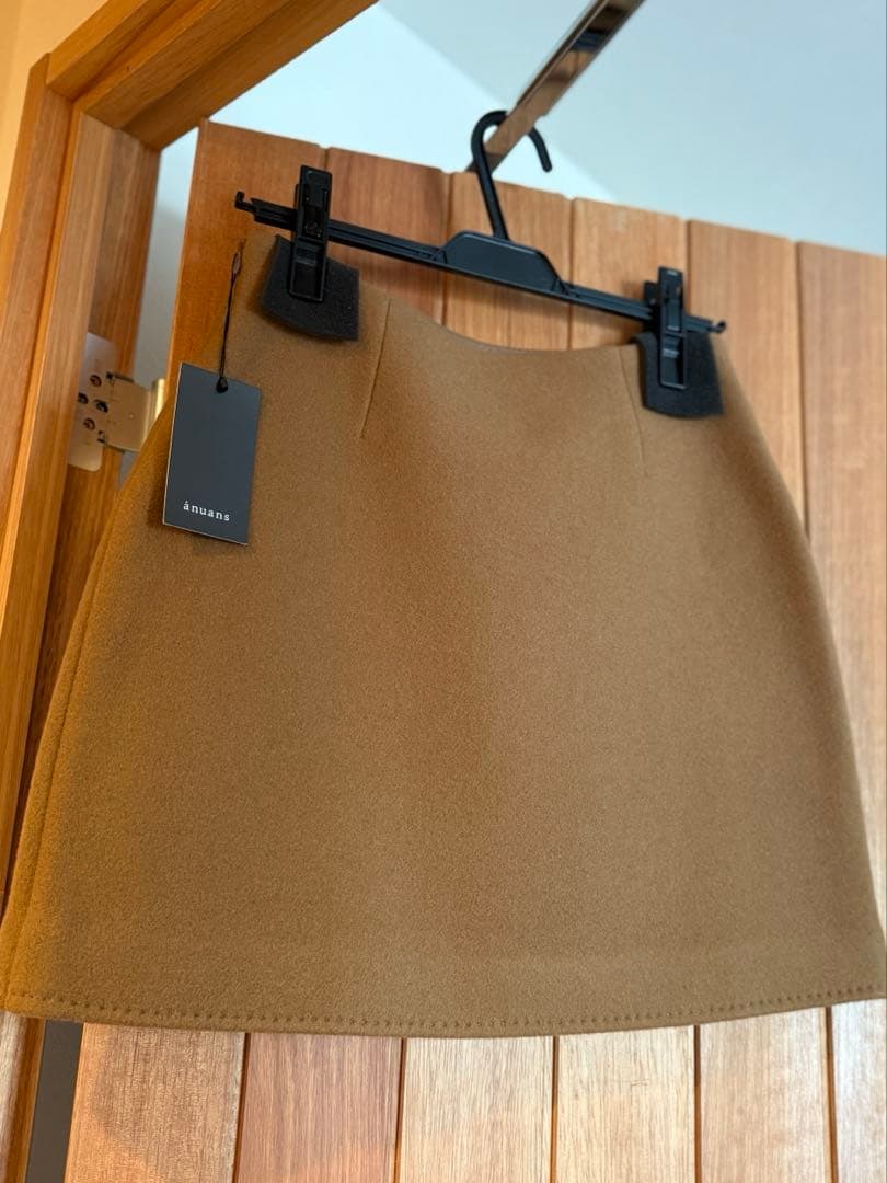 【anuans】リバーウールミニスカート