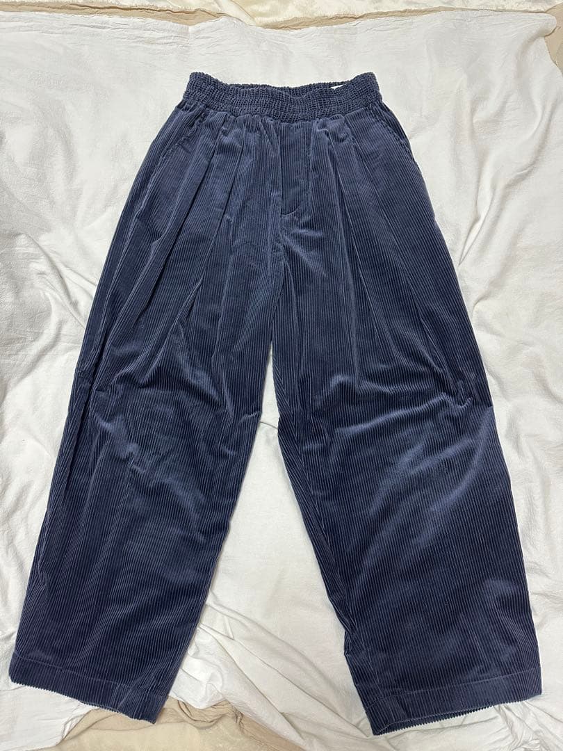 nicholson & nicholson 〈別注〉ワイドドローコードパンツ