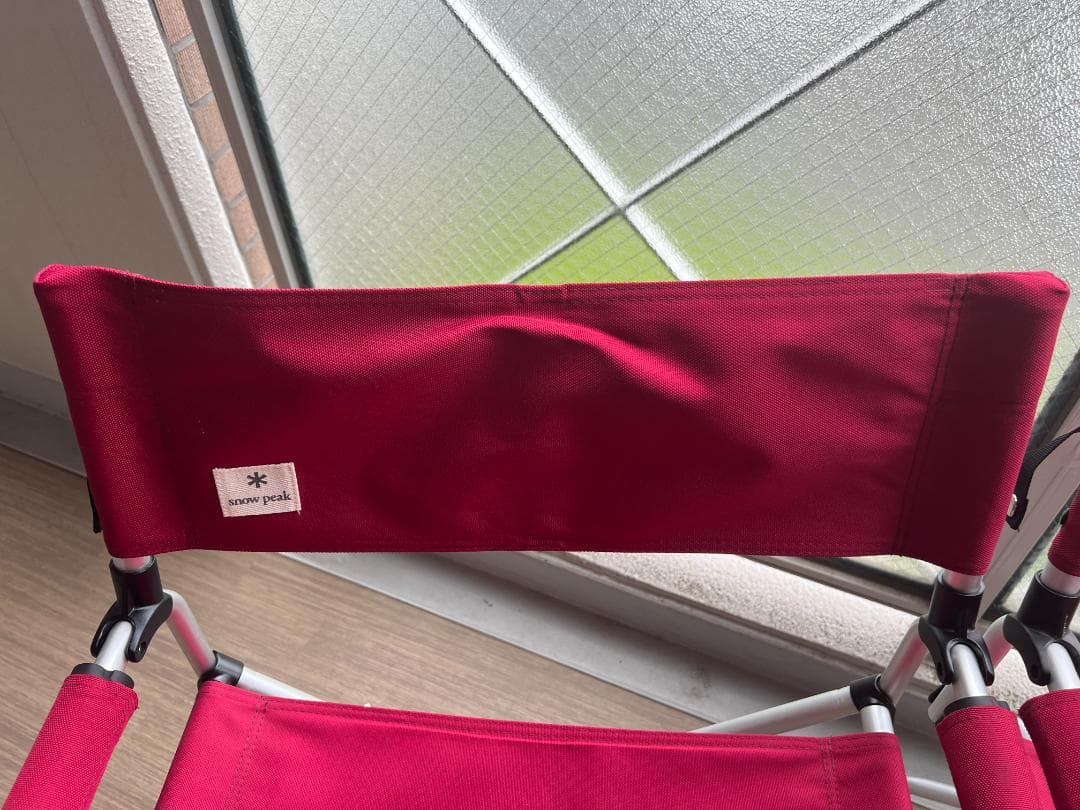 すのー）スノーピークFDチェアー　レッド　２脚セット