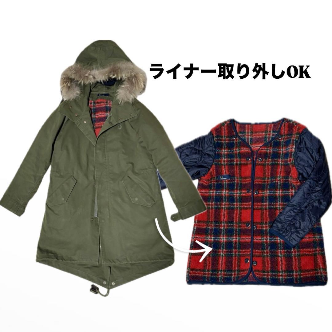 【FRED PERRY】ライナー付きモッズコート F6271 Sサイズ