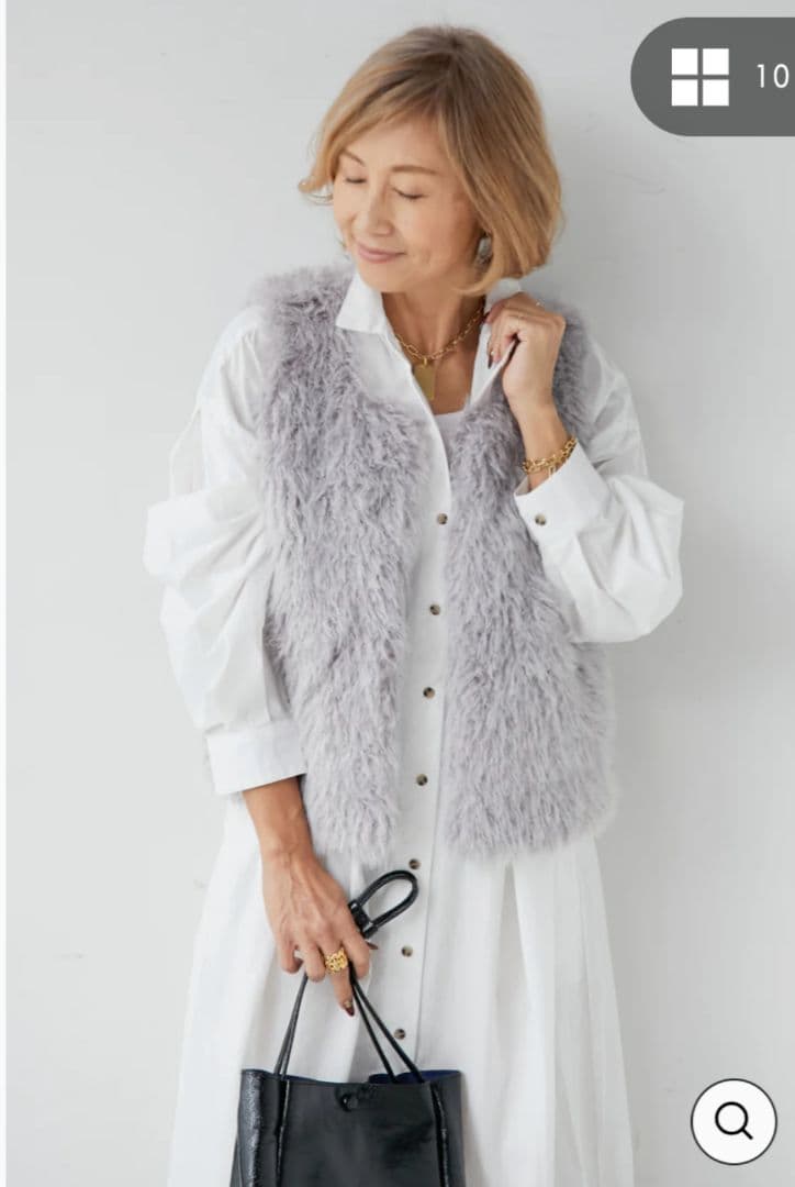 【新品】PLUSOTO.HA チベットラムエコファーベスト