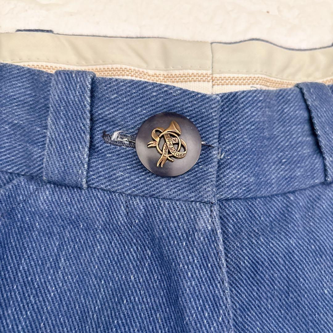 エルメス　デニムパンツ　テーパードパンツ　38 HERMES カジュアル