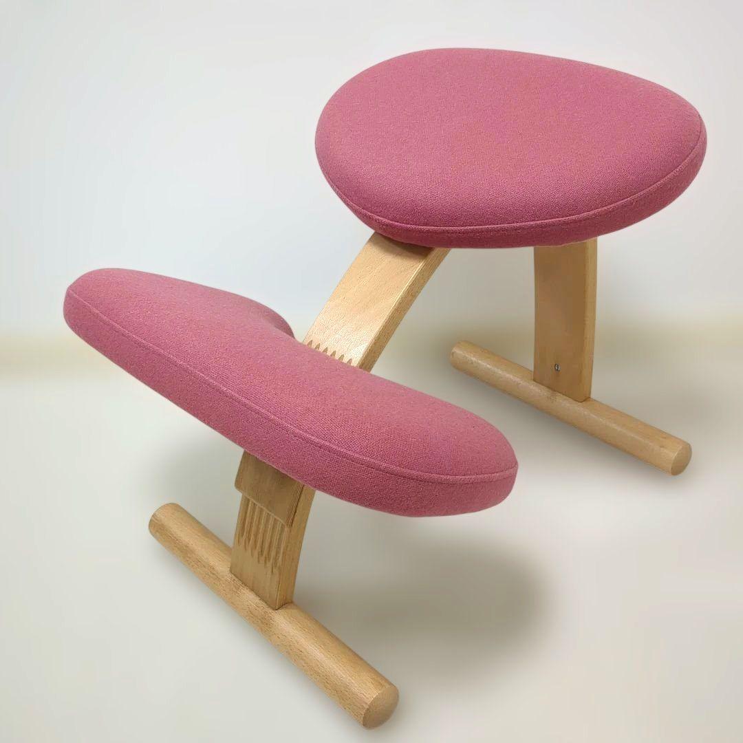 Rybo　リボ　バランスチェア　イージー　ピンク　キッズ、大人姿勢矯正椅子