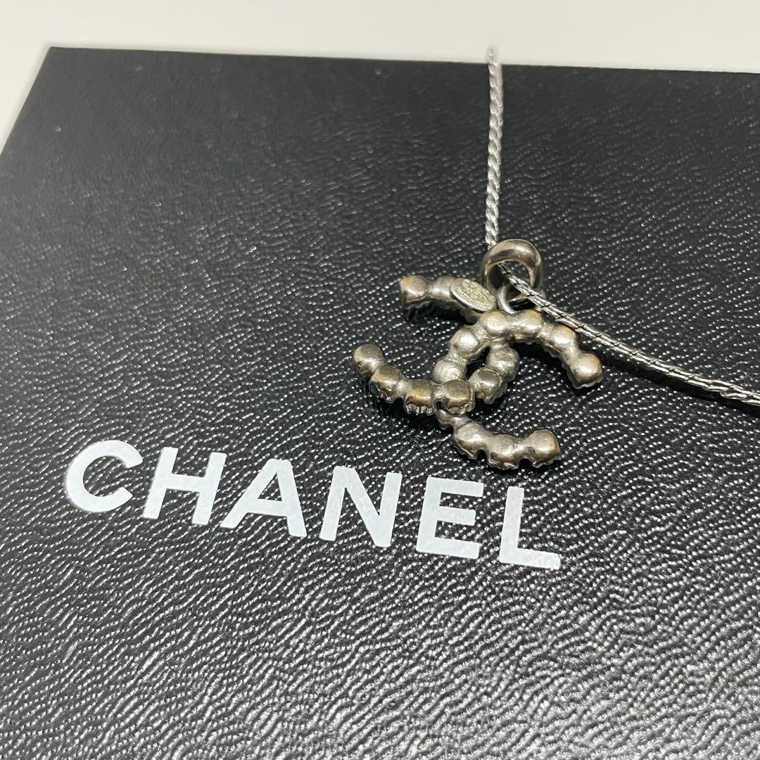 m*に様 CHANEL 00年　クリスタル　ココマーク　ネックレス
