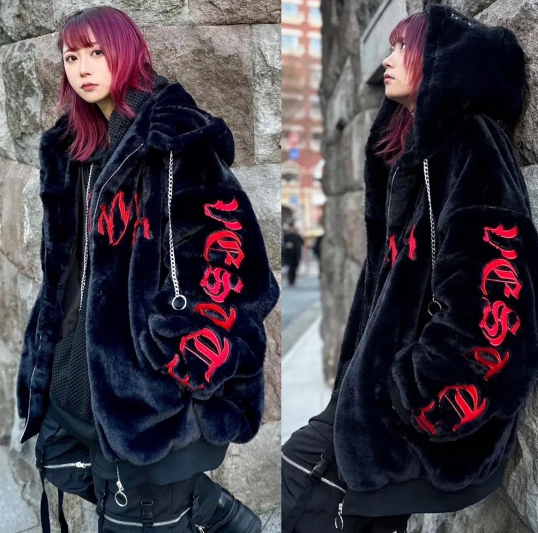 PSYNYXX×THICC 魔法陣ファーブルゾン　ストリート　地雷系