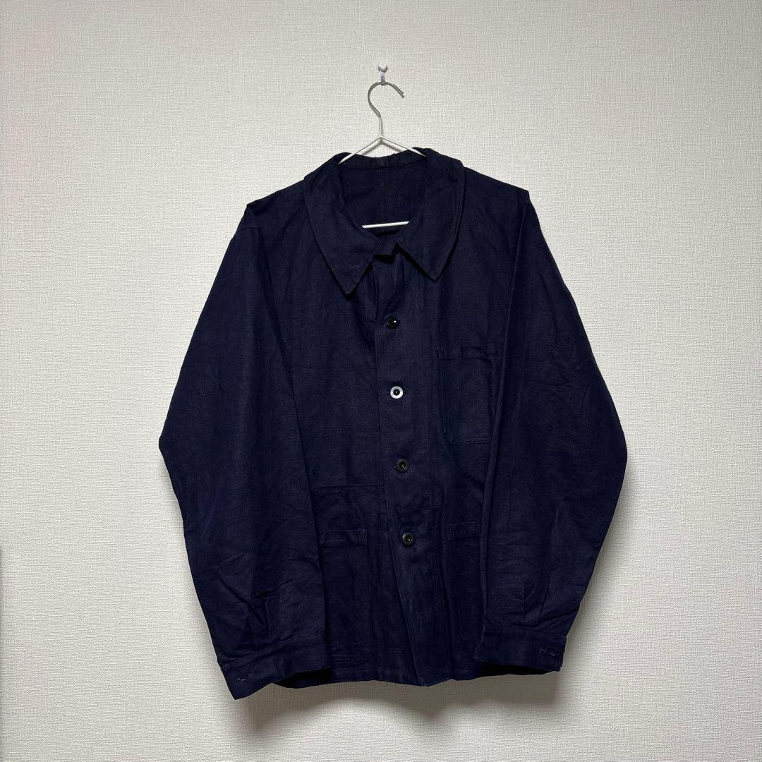 50s vintage インディゴリネンカバーオール