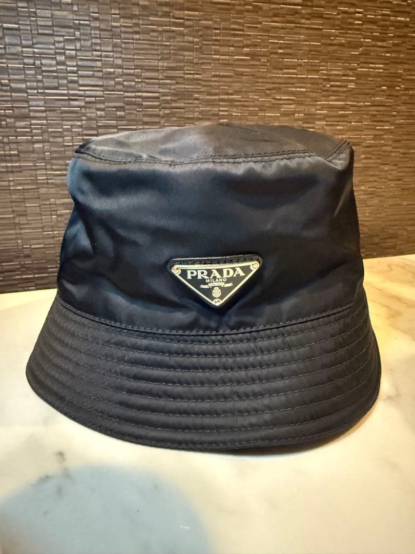 PRADA プラダ ブラック バケットハット M バケハ