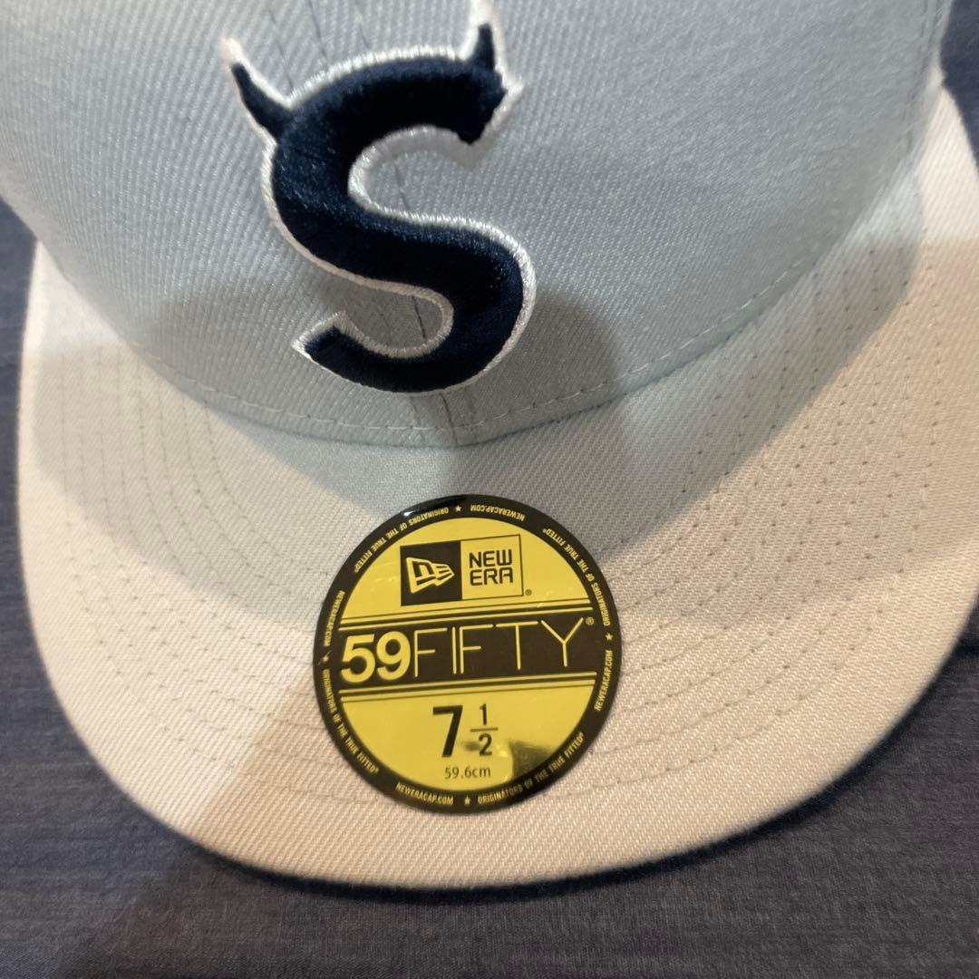 New Era 59FIFTY キャップ グレー Sデビルロゴ 7 1/2