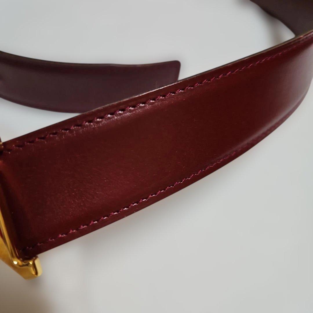 ❤エルメス　H型ゴールドバックル　 リバーシブルベルト75美品❤