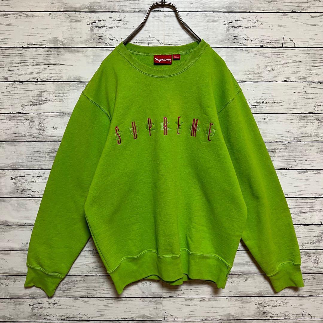 2040【即完売品】シュプリーム♤刺繍ビッグロゴ　スウェット　人気カラー入手困難