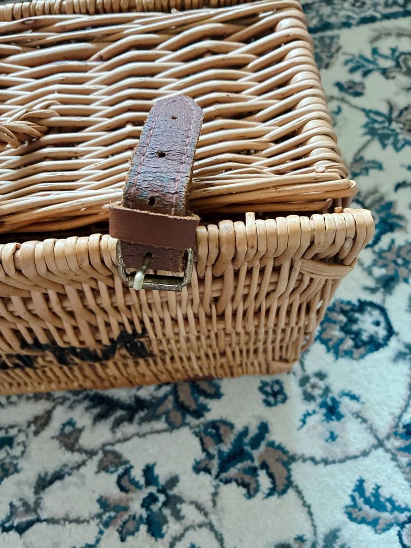 フォートナム&メイソン ハンパー バスケット　カゴ　籐　F&M ピクニック