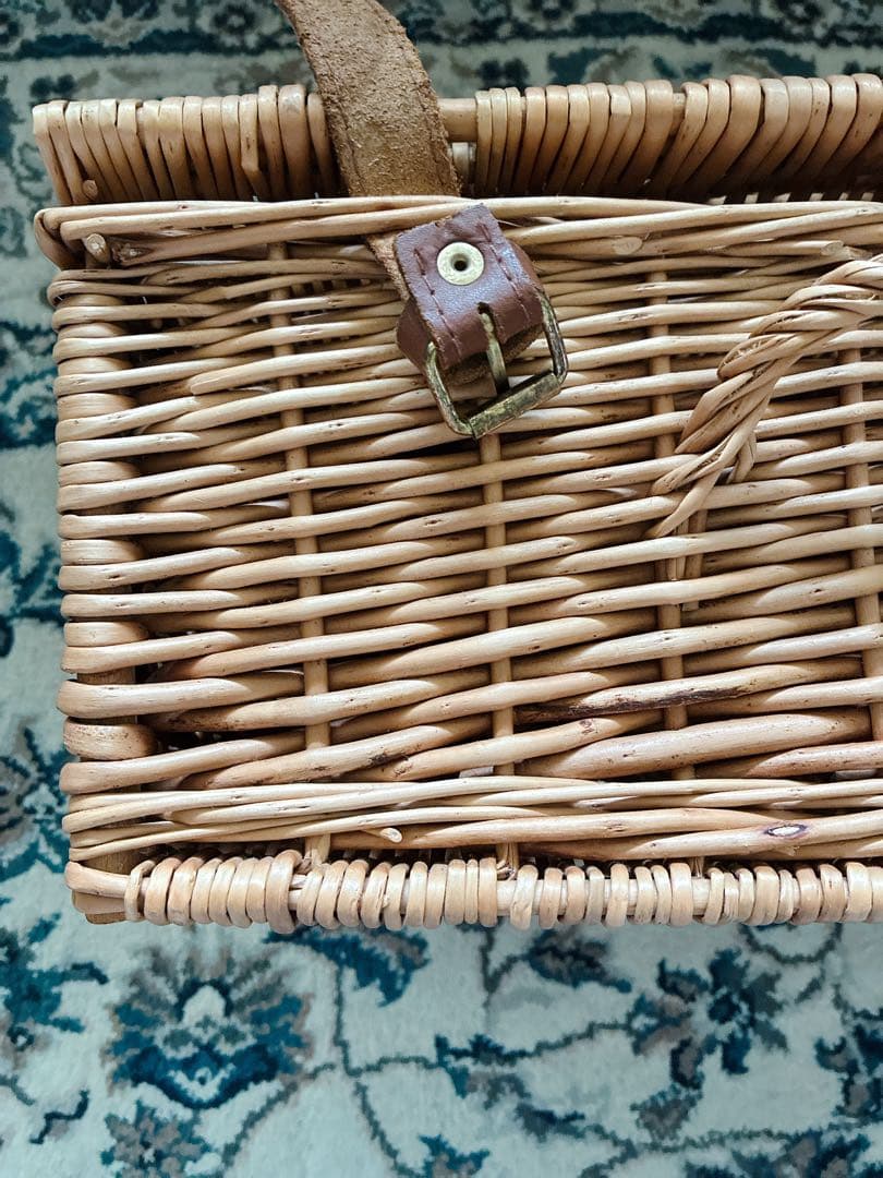 フォートナム&メイソン ハンパー バスケット　カゴ　籐　F&M ピクニック