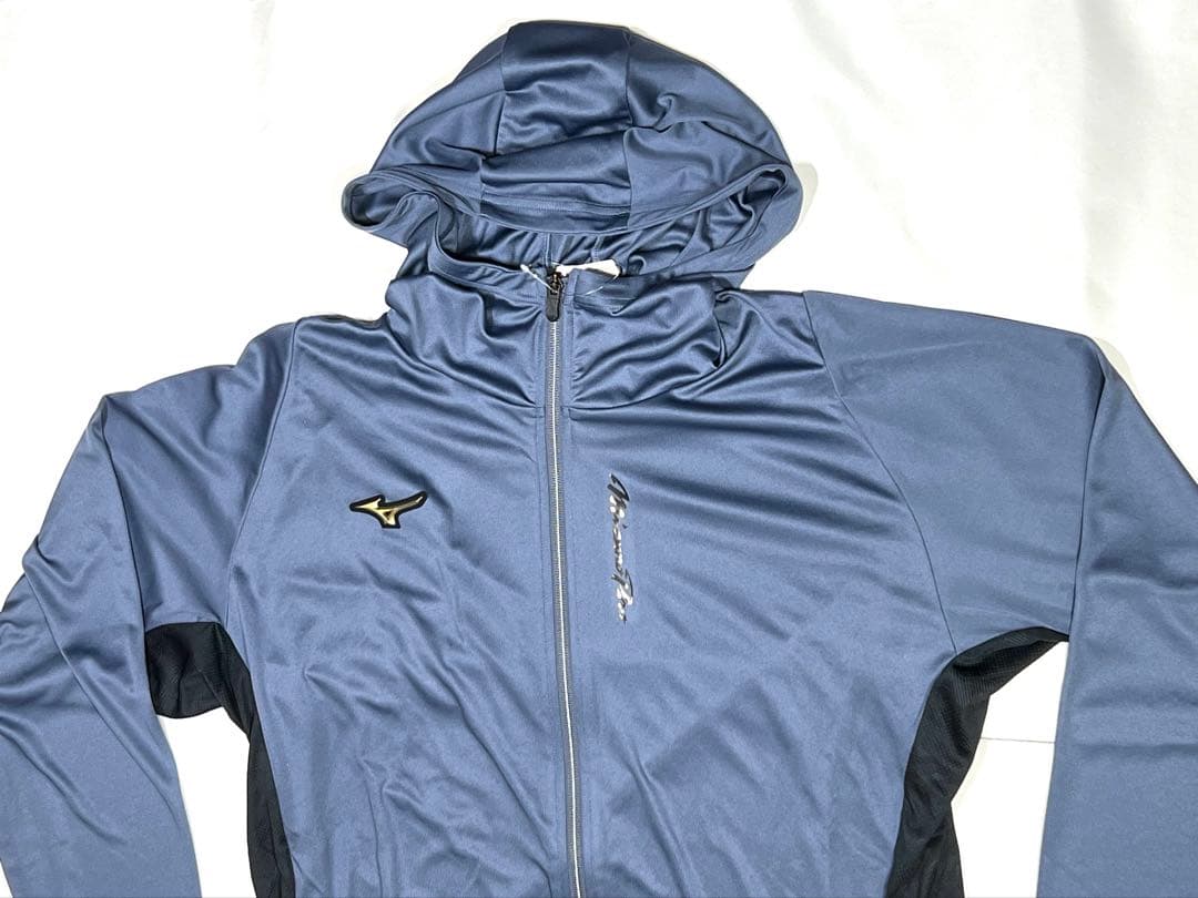 【ミズノプロ】フルZIPフーディ(薄手) インディゴ XO 12JECK75