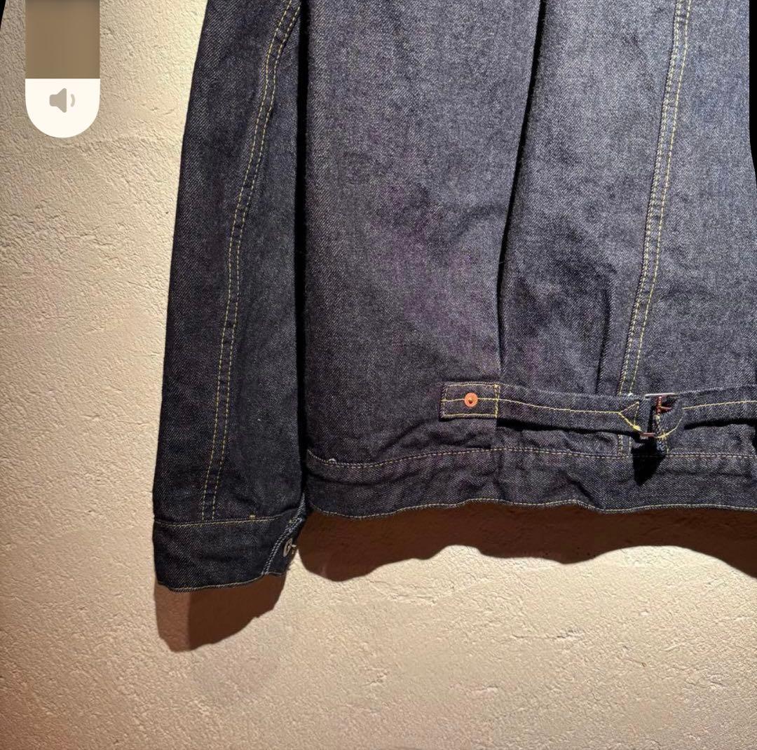 廃盤【TCBjeans】大戦モデル Tバック 赤タブ デニムジャケット 40