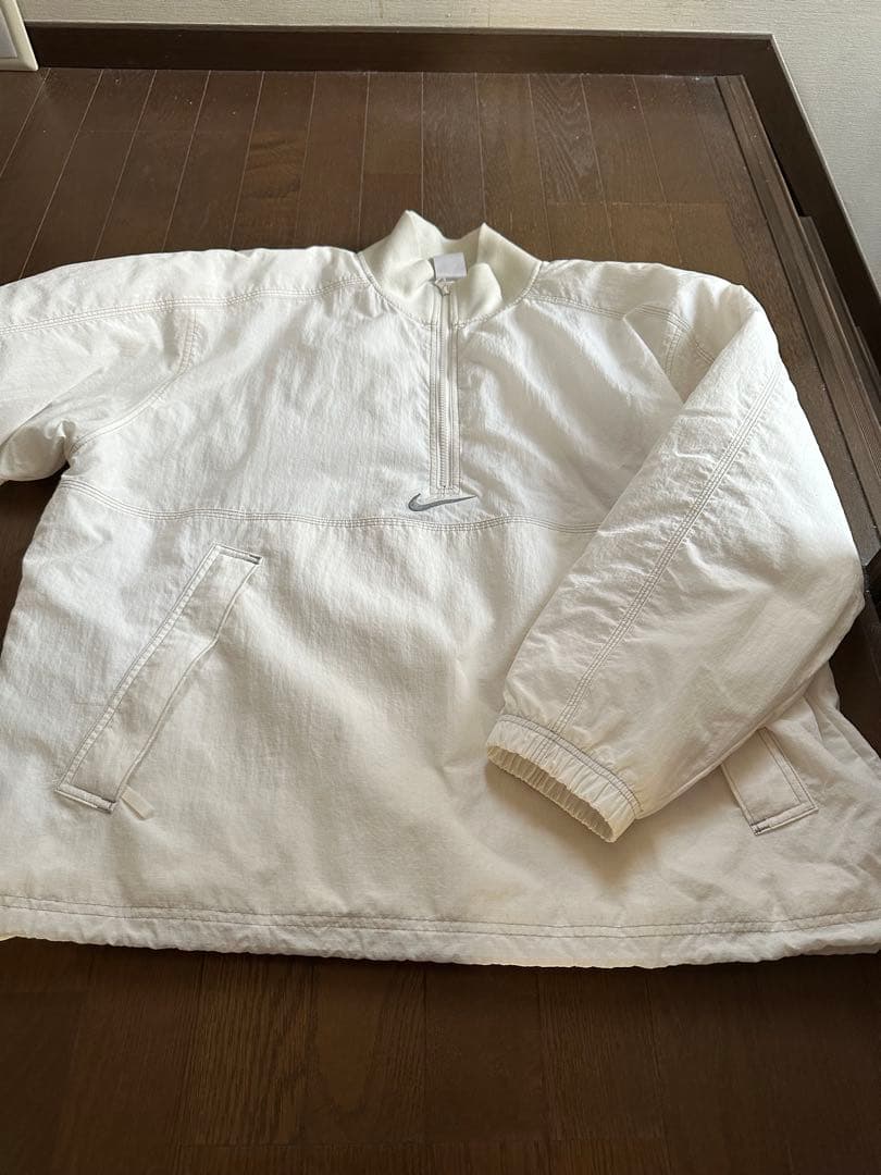 Nike×supremeハーフジップジャケット ホワイト