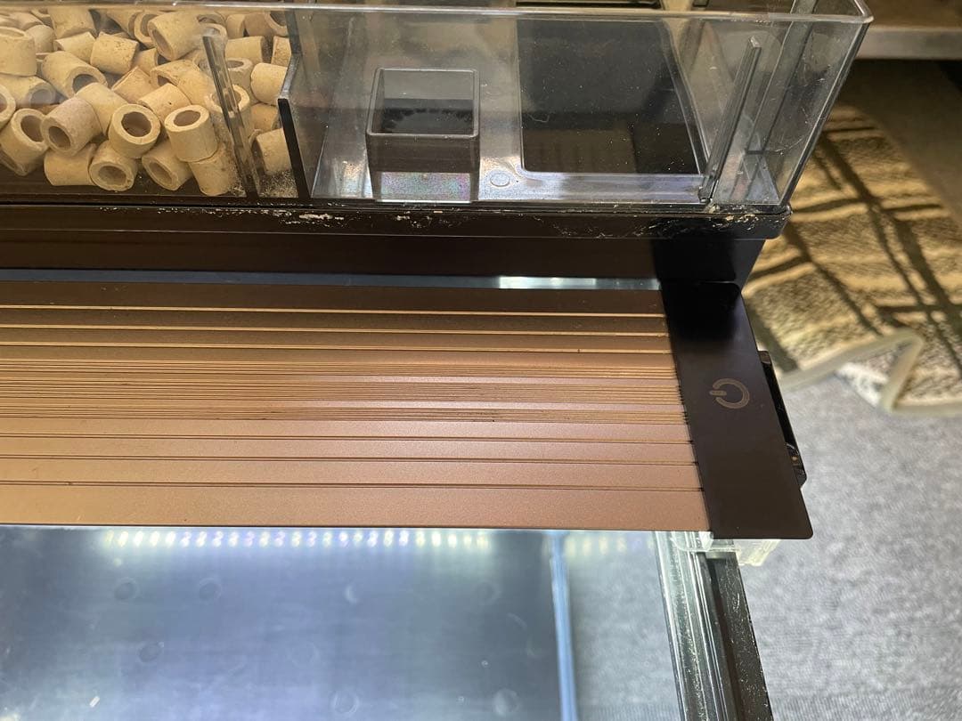 ジェックス水槽　MARINA 600 BKS 上部フィルターセット2層式