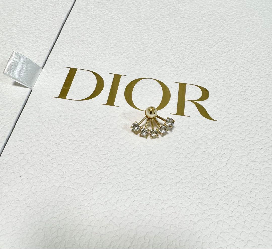 ディオール　Dior パール クリスタル ピアス(片耳のみ）