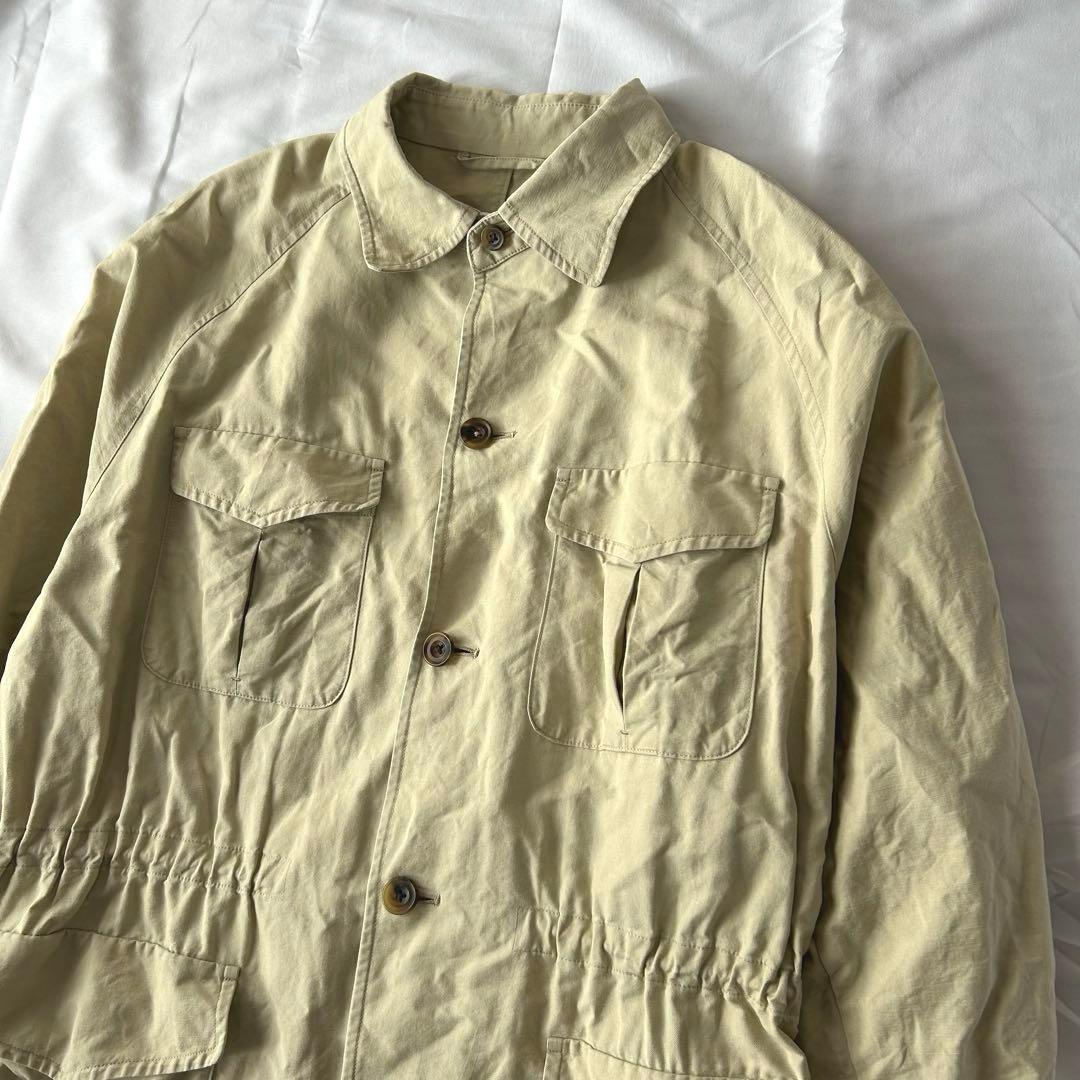 Burberrys サファリジャケット コットン ベージュ M ホースロゴ 刺繍