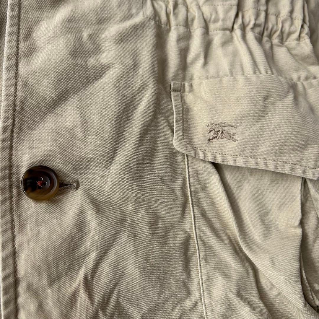 Burberrys サファリジャケット コットン ベージュ M ホースロゴ 刺繍