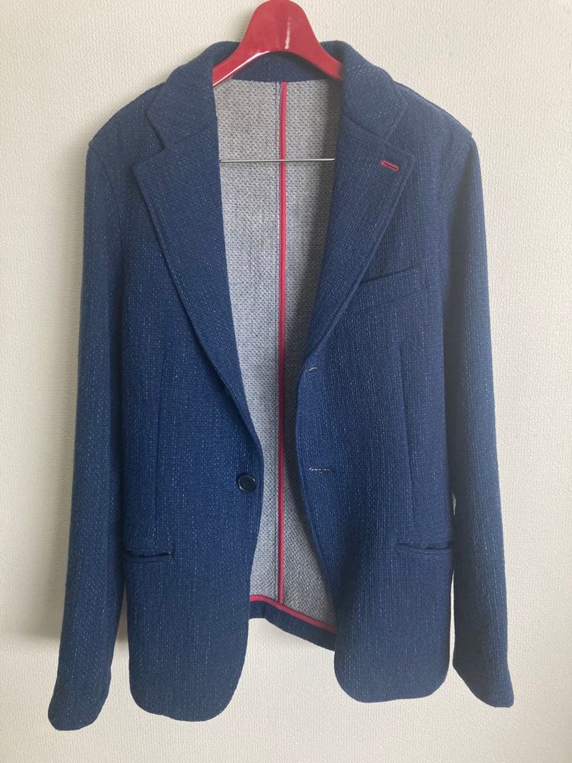 BASSEN WORKS 藍染刺し子　ジャケット　LLサイズ　☆超美品☆