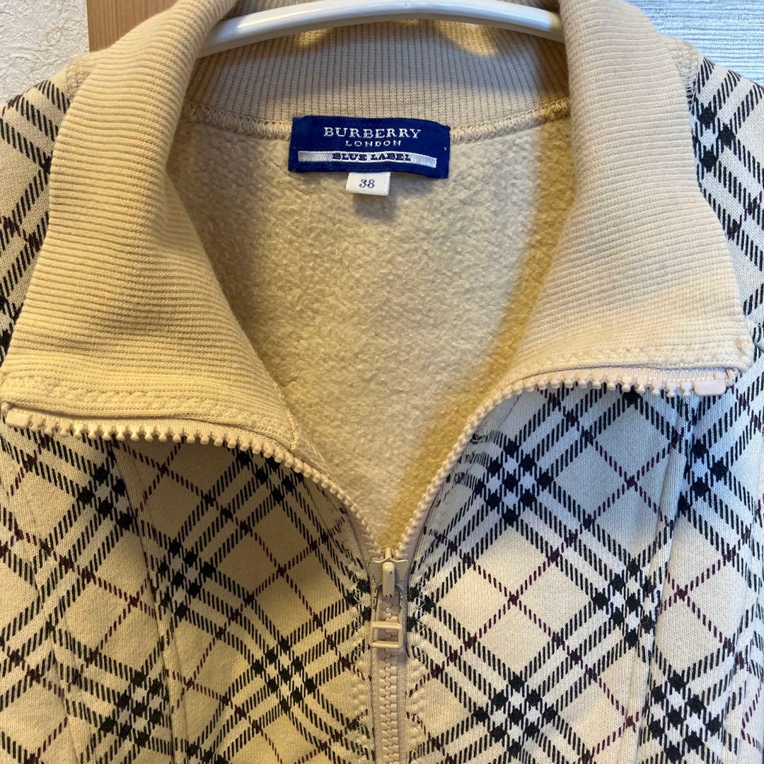 [値下げ]美品 BURBERRY BLUE LABEL 38 トラックジャケット