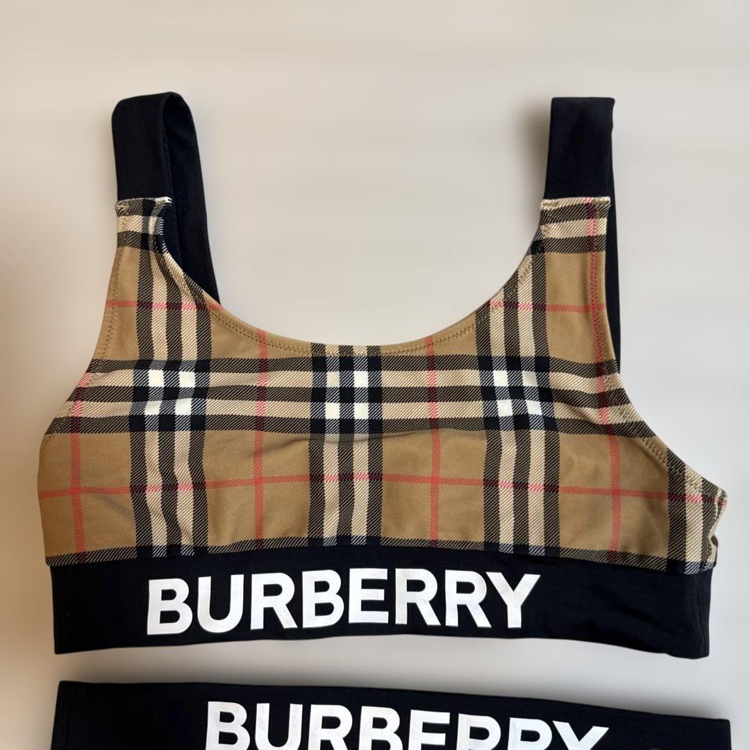 【極美品】BURBERRY チェック柄 セパレート水着キッズ／レディース