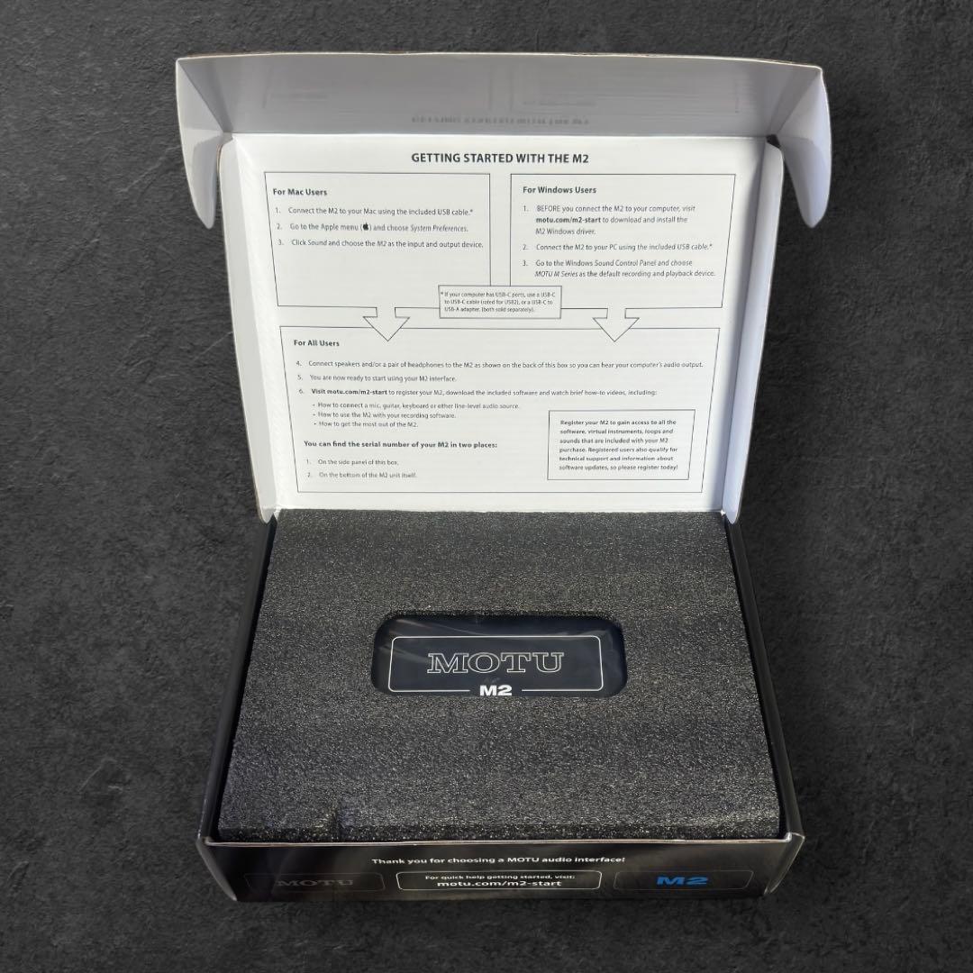 【ほぼ未使用】MOTU M2 オーディオインターフェイス