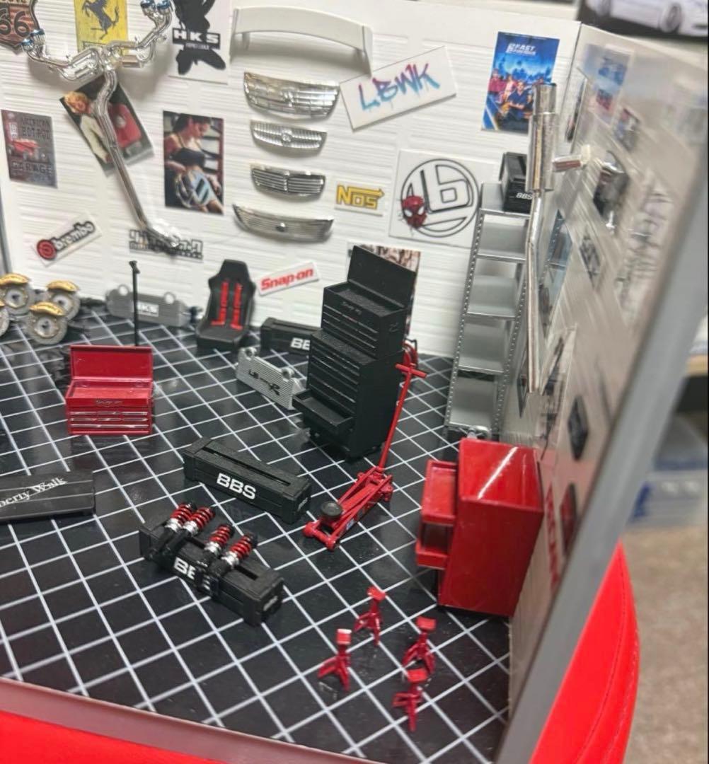 アオシマ フジミ 1/24 ガレージ ジオラマ